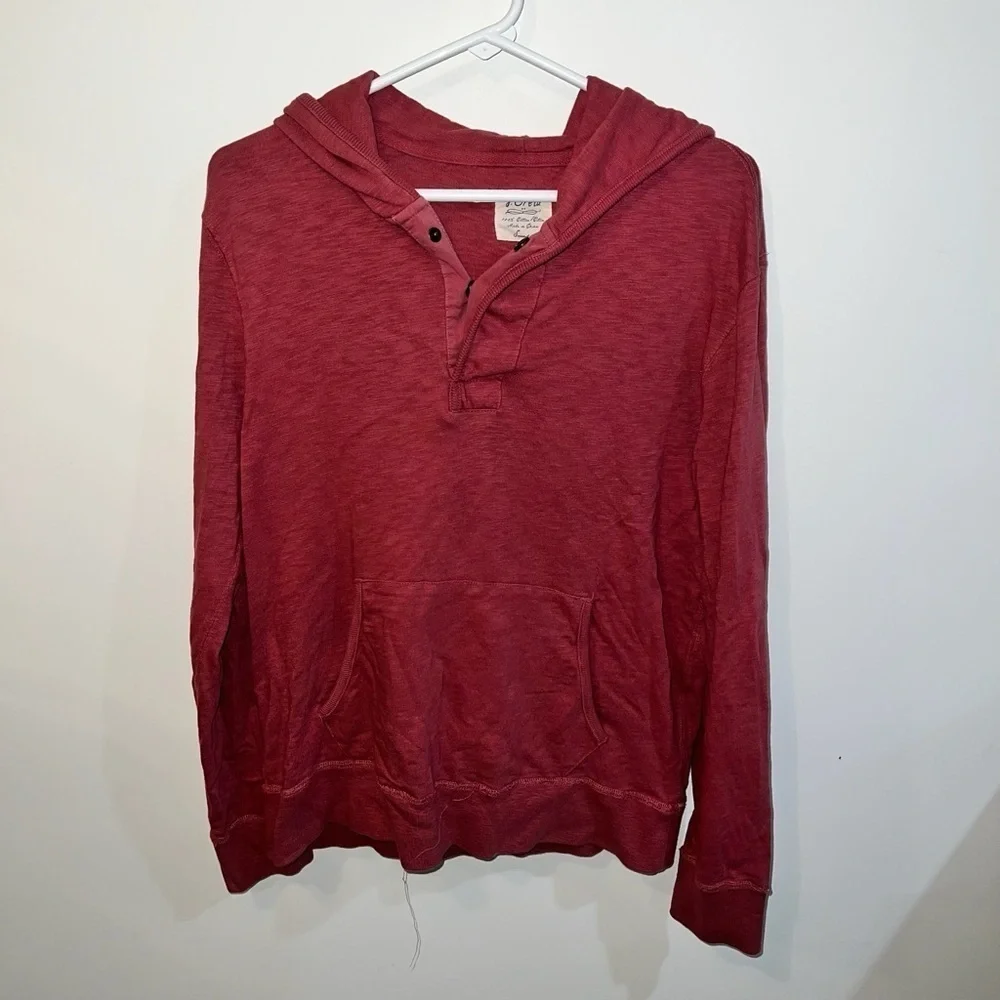 J Crew Men's Red Hoodie S